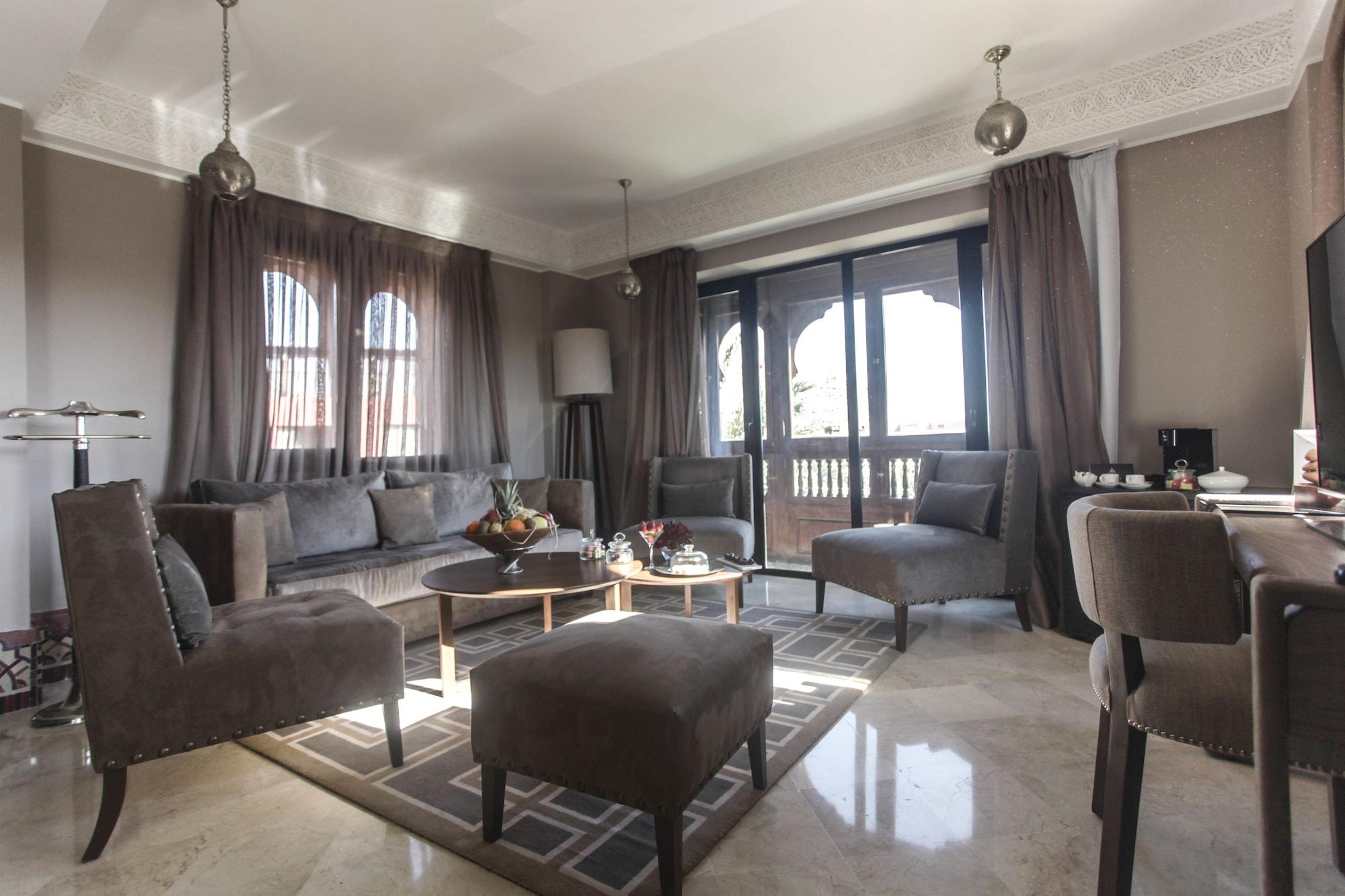 Hivernage Hotel & Spa Marrakesh Exteriör bild A living room
