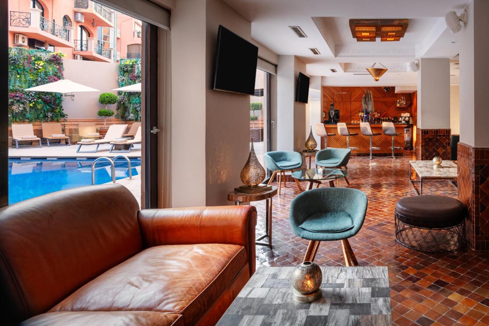 Hivernage Hotel & Spa Marrakesh Exteriör bild The hotel's lobby