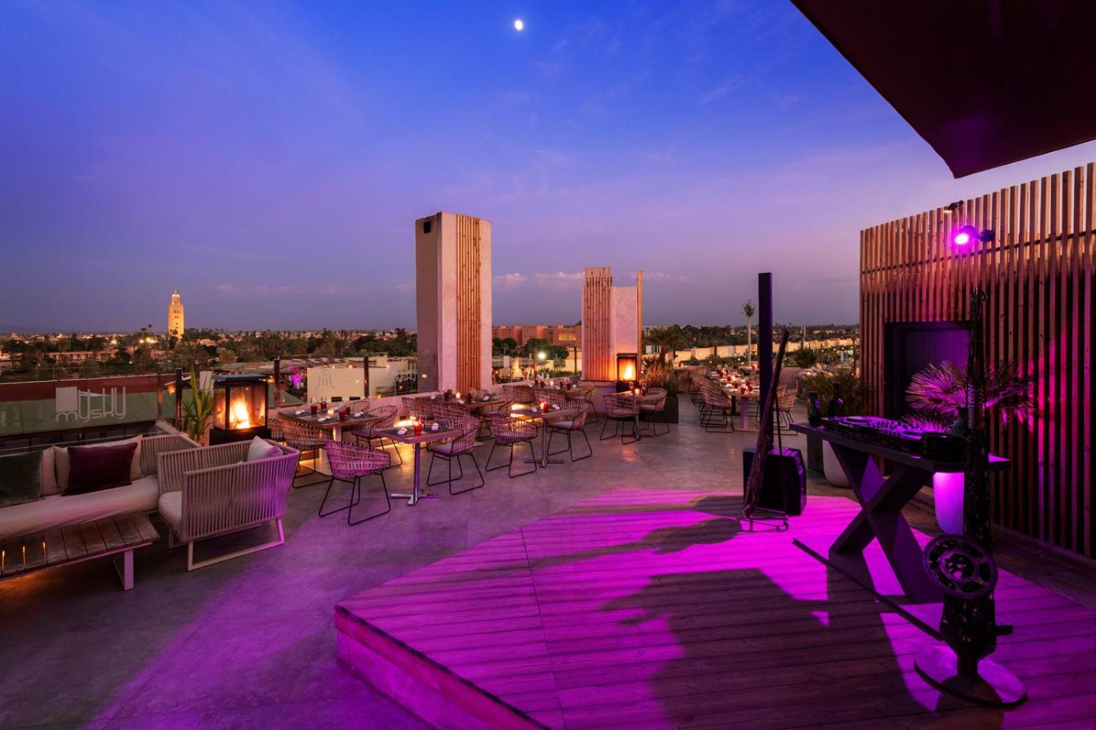 Hivernage Hotel & Spa Marrakesh Exteriör bild The Sky Bar