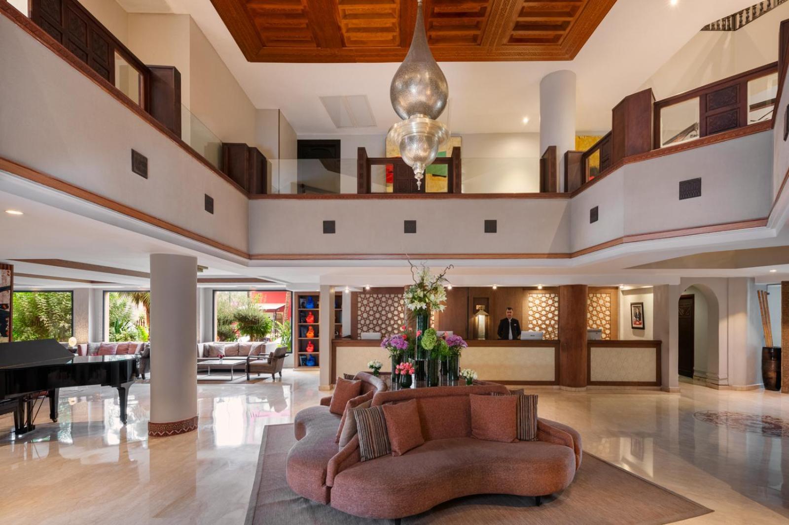Hivernage Hotel & Spa Marrakesh Exteriör bild The lobby of the hotel